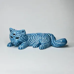 Курительная трубка Кота Морозный голубой