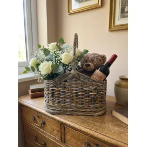 Корзина плетеная из эко лозы