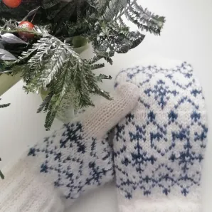 Варежки "Снегопад"