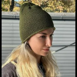 Шапка хаки ручной работы осень/весна