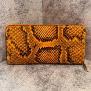 кошелек из натуральной кожи питона