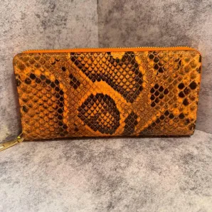 кошелек из натуральной кожи питона