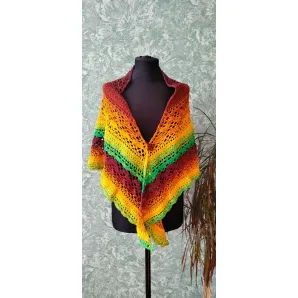 Шаль из 100% хлопка, большая, легкая