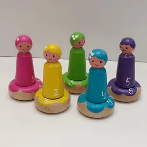 Монтессори-сортер Феечки, 5шт, дерево