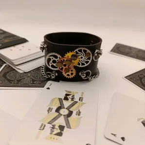 Браслет кожаный STEAMPUNK