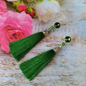 Серьги-кисти "Весенняя история"