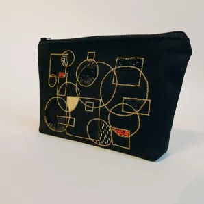 Косметичка с вышивкой, ручная работа