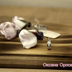 Комплект украшений "Нежные лепестки"