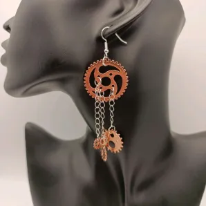 Серьги в стиле STEAMPUNK
