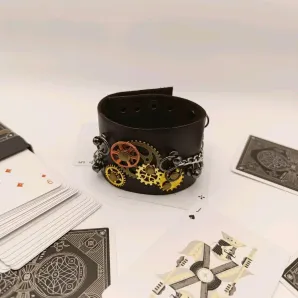 Браслет кожаный STEAMPUNK