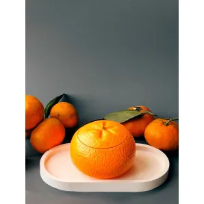 Свеча мандарин с ароматом мандариновое дерево