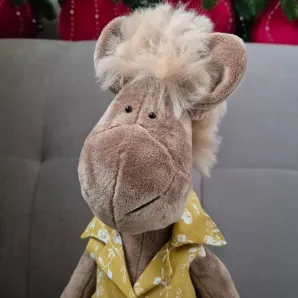 Интерьерная игрушка-лошадка Вельвет