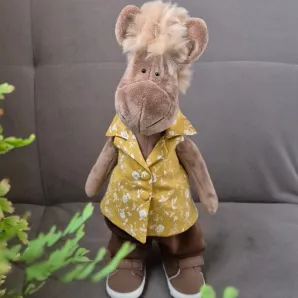 Интерьерная игрушка-лошадка Вельвет