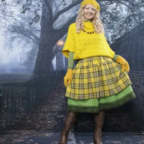 Юбка в клетку двойная. Юбка на осень-зиму