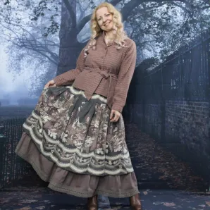 Юбка в стиле бохо. Юбка из полушерсти на осень-весну