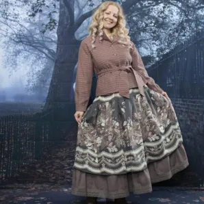 Юбка в стиле бохо. Юбка из полушерсти на осень-весну