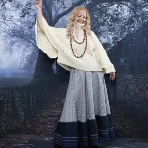 Юбка длинная полушерстяная. Юбка в клетку