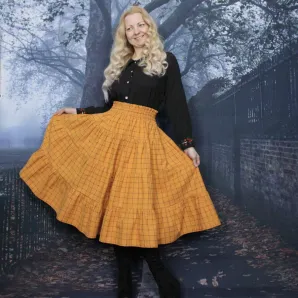 Юбка фланелевая ярусная на осень-зиму