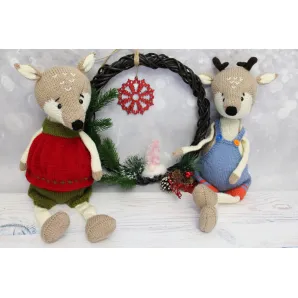 Мягкая игрушка "Рождественский олень"