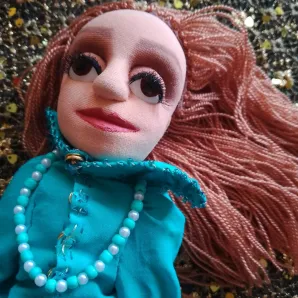 Каркасная валеная кукла