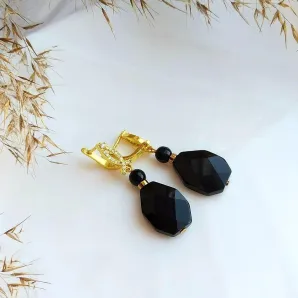 Серьги с агатами "Безупречность"