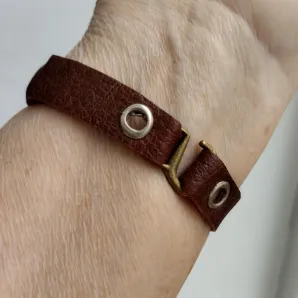Браслет из натуральной кожи плетенка