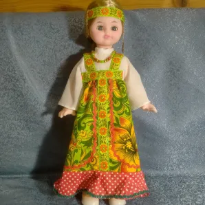 Кукла с одеждой, Ивановская, рост 45 см.
