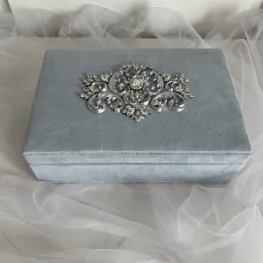 Шкатулка для украшений, голубая