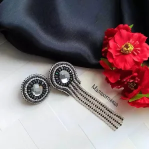 Серьги "Дыхание ночных теней"