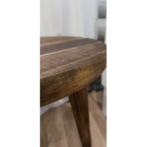 Столик прикроватный, журнальный, кофейный, для кальяна. Массив дерева, ручная работа, цвет дуб.