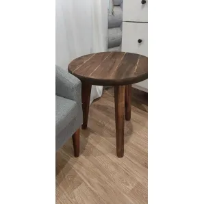 Столик прикроватный, журнальный, кофейный, для кальяна. Массив дерева, ручная работа, цвет дуб.