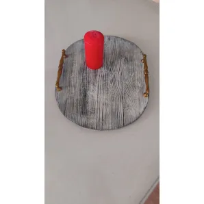 Поднос, доска для подачи из массива сосны, деревянная