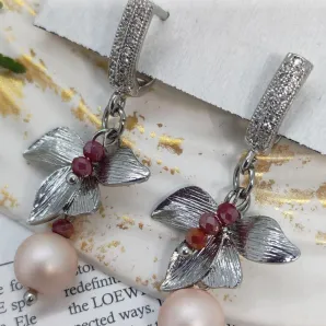 Серьги Цветочный шик