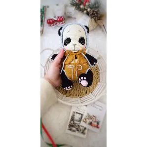 Игрушка "Пандочка" вязаная ручной работы