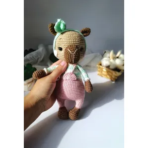 Игрушка вязаная ручная работа "Капибара с малышом"