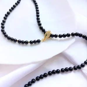 Колье-галстук трансформер из оникса