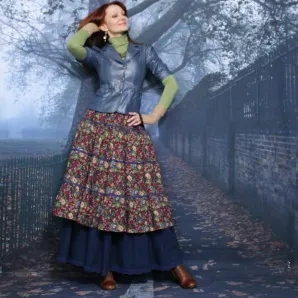 Юбка в стиле бохо. Юбка с подъюбником