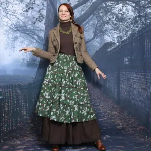 Юбка в стиле бохо с подъюбником.