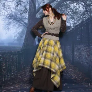 Юбка в стиле бохо. Теплая юбка на зиму