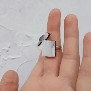 кольцо ручной работы "птица"