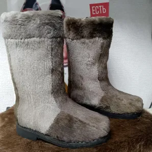 Бурки мужские из меха бобра.