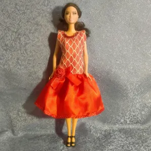 Одежда, платье для куклы Барби