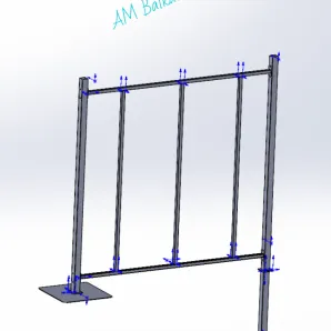 Ограждение декоративное, быстро возводимое "PRE-ERECTED FENCING"