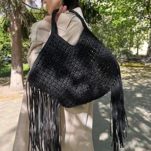 Сумка макраме в стиле YUZEFI