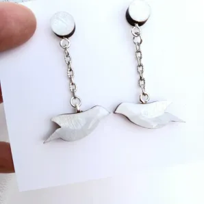 Серьги женские "птицы"