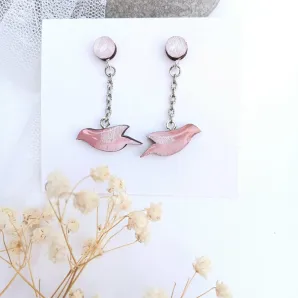 Серьги женские "птицы"