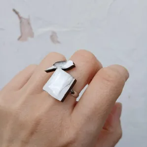 кольцо ручной работы "птица"