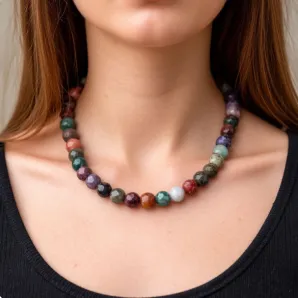 Чокер из индийского агата