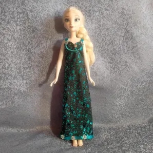 одежда, платье для куклы Эльзы из мультфильма "Холодное сердце"