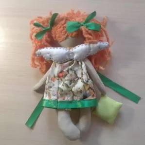 текстильная кукла Спящий ангел